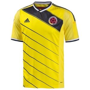 2014 World Cup - Colombia Men’s National Team - Home Jersey